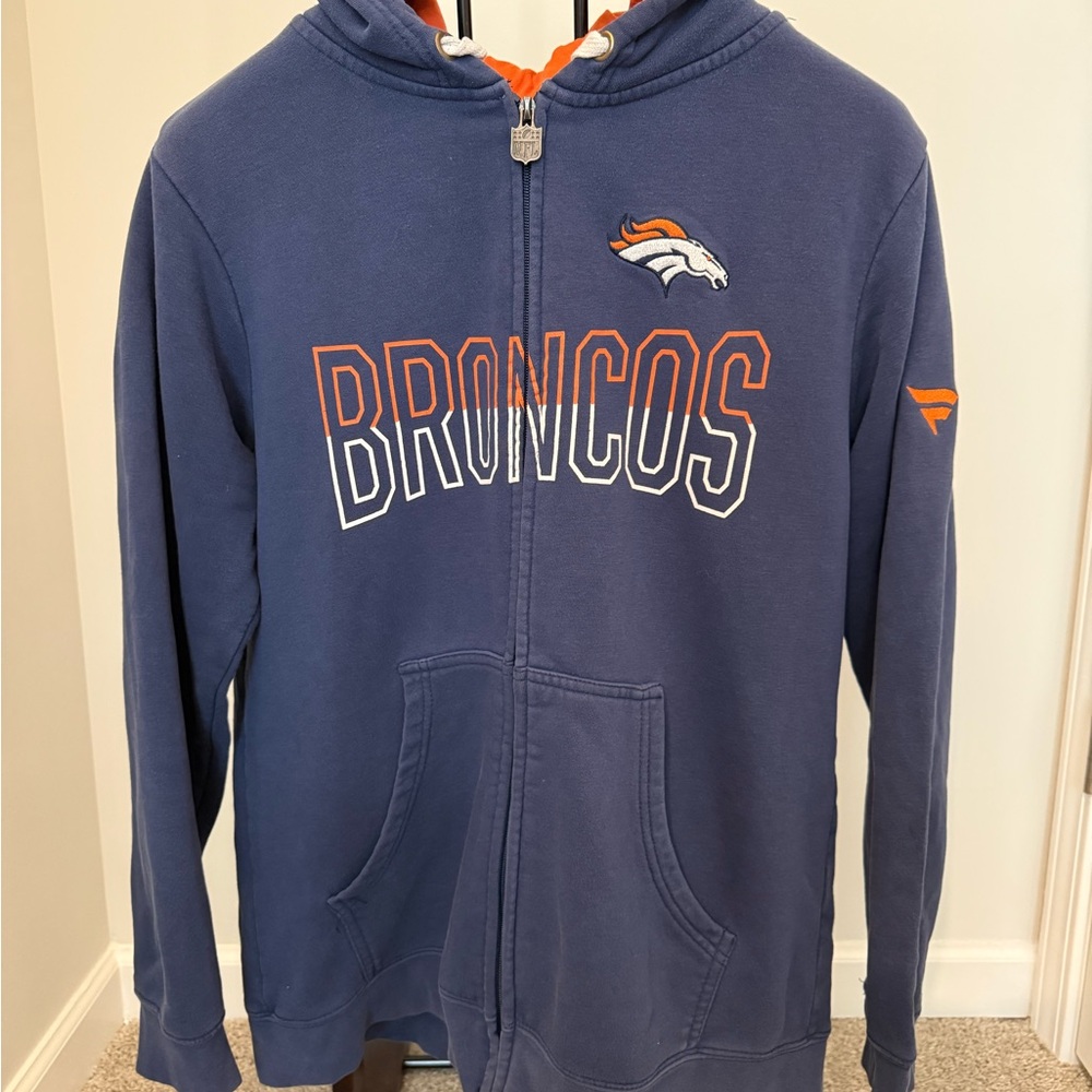 Denver Broncos NFL Navy Zip Jacket